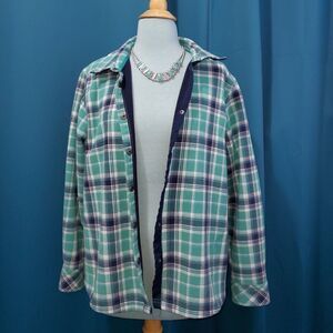 Orvis Seahawks Colors Fleece lined Flannel Shacket XL